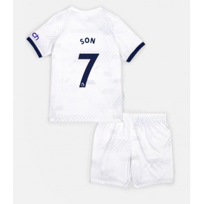 Tottenham Hotspur Son Heung-min #7 Dětské Domácí dres komplet 2023-24 Krátký Rukáv (+ trenýrky)